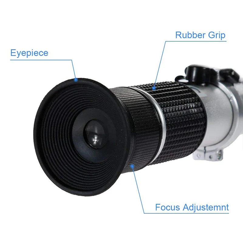 Honey Maple Syrup Brix Refractometer/Homebrew Sucrose Brewing Sugar Aichose Hydrometer/Beekeeping Supply ATC
