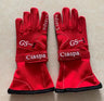 Child car racing gloves cotton and polyester gloves  2layers  gloves fit boys girls black blue and red size S M L