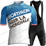 2024 AG2R Cycling Jersey Set Summer France Pro Team Cycling Clothing Men Road Bike Shirt Suit Bicycle Bib Shorts MTB Maillot