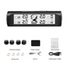 4 External Sensors Car Solar Power TPMS Tire Pressure Alarm Digital Display Auto Tester Warning Presssure Monitoring System