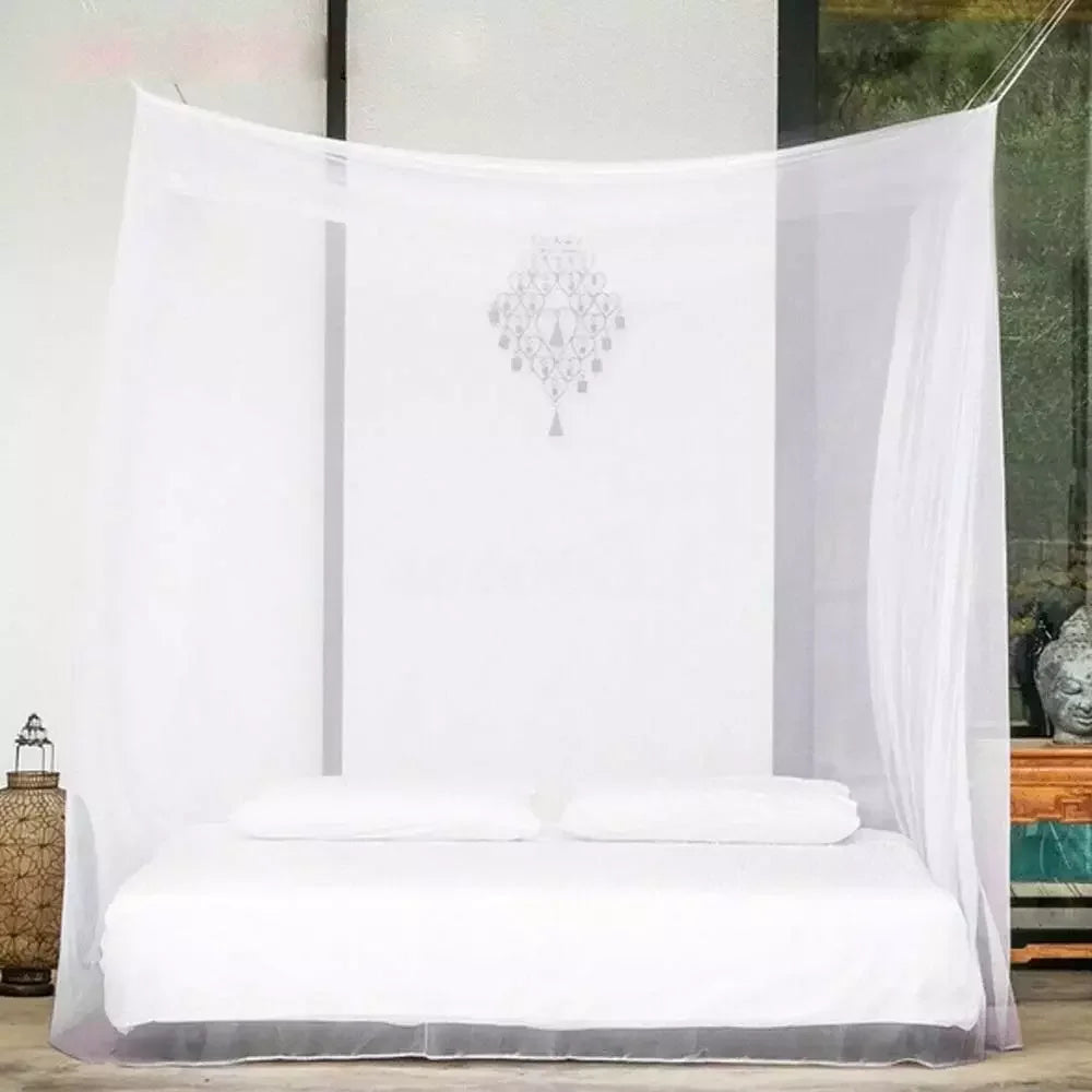 Camping Mosquito Net Indoor Outdoor Insect Tent Travel Repellent Tent Insect Reject 4 Corner Post Canopy Curtain Bed Hanging Bed