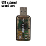 Portable External Usb To 3.5mm Mic Headphone Jack Stereo Headset 3d Sound Card Audio Adapter New Speaker Interface For Laptop