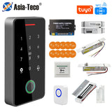 Asia Teco Outdoor IP67 Waterproof RFID 13.56MHz Biometrics Fingerprint Access Control Kits Electronic Door Opener + WIFI Gateway