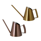 Stainless Steel Long Spout Watering Cans Golden Bronze Cross-border Gardening Watering Cans Household Metal Retro Watering Cans