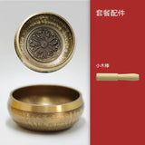 Large Nepal Singing Bowl Handmade Brass Buddhism Tibetan Bowls Yoga Meditation Mindfulness Sound Bowls Percussion Instruments