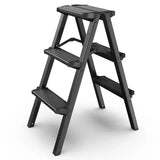 Multifunctional High Stools Kitchen Thickened Aluminum Ladder Chair Folding Design Step Stool Non-slip Pedal Ladder Stool