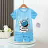 Anime Summer Kids Ice Silk Pajamas Kawaii MyMelodys Kuromis Cinnamorolls Cartoon Short Sleeve Cardigan Loungewear Set