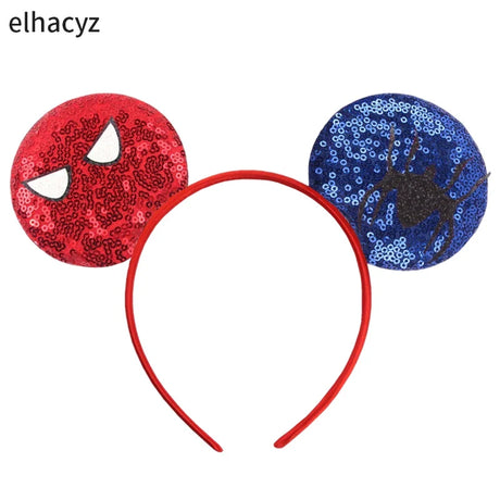 10Pcs/Lot New Colors Mouse Ears Headband Women Festival Party Cosplay Hairband Girls Gift Kids DIY Hair Accessories Wholesale