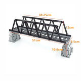 City Trains Track Rail Bricks Model straight curved soft Flexible Switch Uphill Tracks Railway  Building Blocks kids Toys