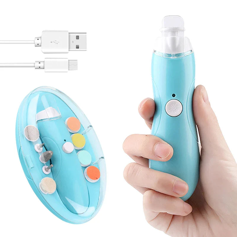 Electric Baby Nail Trimmer USB Charging  Kids Infant Baby Cutter Nail Care Baby Trimmer Manicure Clipper Scissors