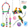 Combination Parrot Bird Toys Accessories Articles Parrot Bite Pet Bird Toy For Parrot Training Bird Toy Swing Ball Bell Standing