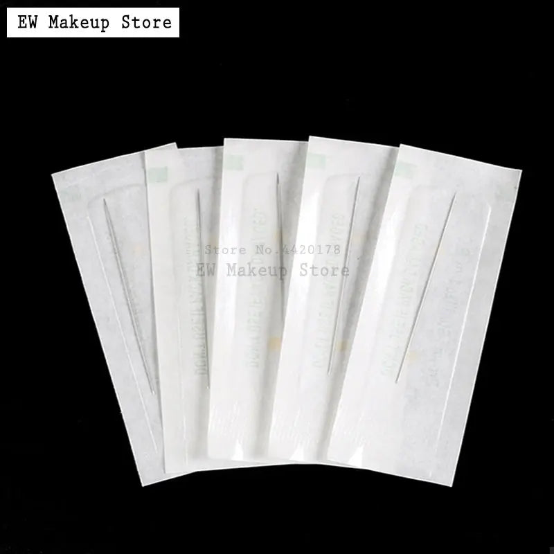 1000pcs 1/3/5 R pmu tattoo Needle Sterilized Disposable for Permanent Makeup  Eyebrow Tattoo Pen Machine with Needles Caps tip