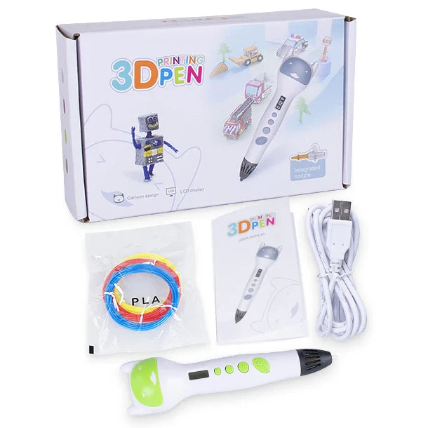 Magical 3D Drawing Pen for Kids - Creative Christmas Gift with LCD Screen Display