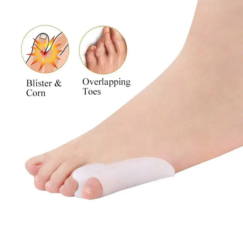 1/2 /6Pairs Gel Little Toe Bunion Guard Bunionette Corrector Separators Tailor’s Bunion Pain Relief Absorbs Pressure & Friction