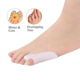 1/2 /6Pairs Gel Little Toe Bunion Guard Bunionette Corrector Separators Tailor’s Bunion Pain Relief Absorbs Pressure & Friction