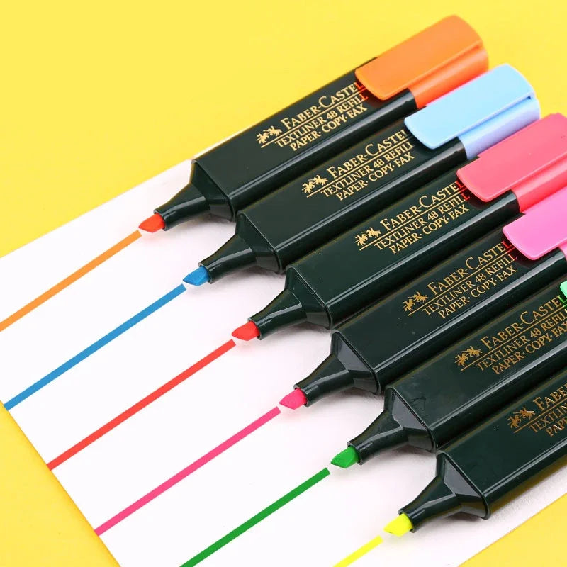 1pcs/3pcs German Faber Castell Highlighter 1548 Color Marker Student with Color Eye-catching Cute Office School Supplies