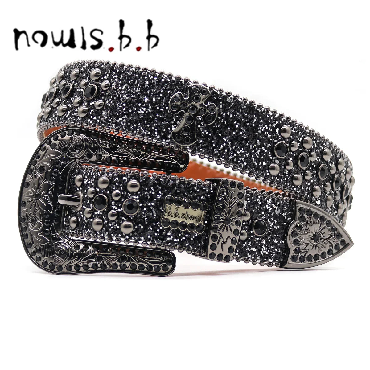 NOWISBB Y2K Rhinestones Belts Quality Western Cowgirl Cowboy Diamond Bling Cinturones Para Hombre Luxury Designer Brand Goth