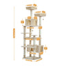 Luxury Pet Cat Tree House Condo Furniture Multi-Layer Cat Tower with Ladder Natural Sisal Scratching Post Climbing Jumping Toy