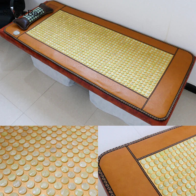 Best Quality+Digital Display Tourmaline Physical Therapy Mat Jade Health Care Pad Infrared Heat Cushion With Pillow