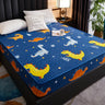 Thickened cotton mattress cover, dustproof and waterproof bedroom mattress, cartoon bed sheet with pet child protective cover