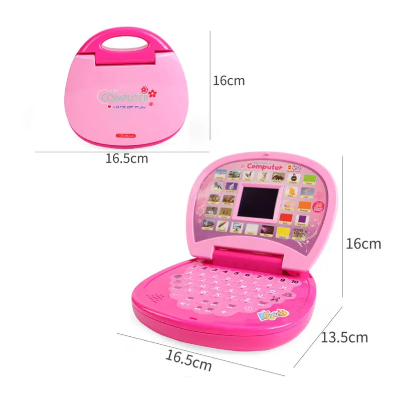 Learning Machine Mini Simulation Computer LED screen language Music Early Educational Multi-function electronic toys for kids