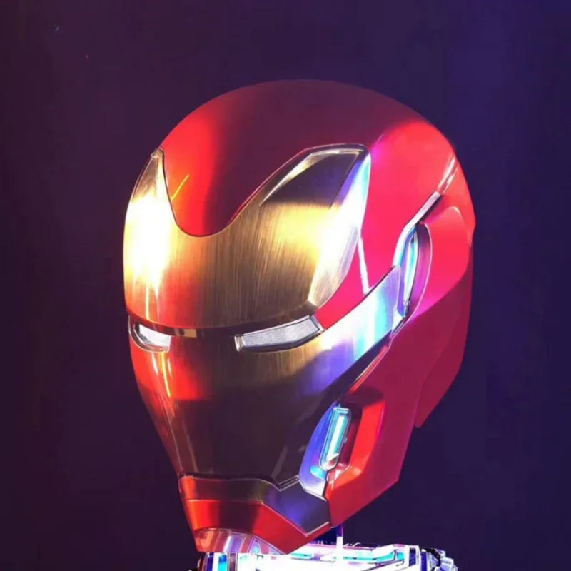 New 1:1 Iron Man Mk50 Figures Wearable Voice-Activated Deformation Helmet Around Marvel Animation Derivatives Model Toy Gift