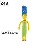 NJ Croce The Simpsonas Figure Bendable Doll Ornaments Accessories Fantasy Figurines Children Present