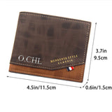 Personalized Wallets Slim Classic Small Male Wallet Card Holder Frosted Leather Men Purses Custom Initials Name DIY Engraved