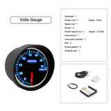 Universal 2" 52mm 10 Color LED 12V Racing Turbo Boost Gauge RPM Tachometer Water Oil Temperature Meter Red Pointer With Sensor