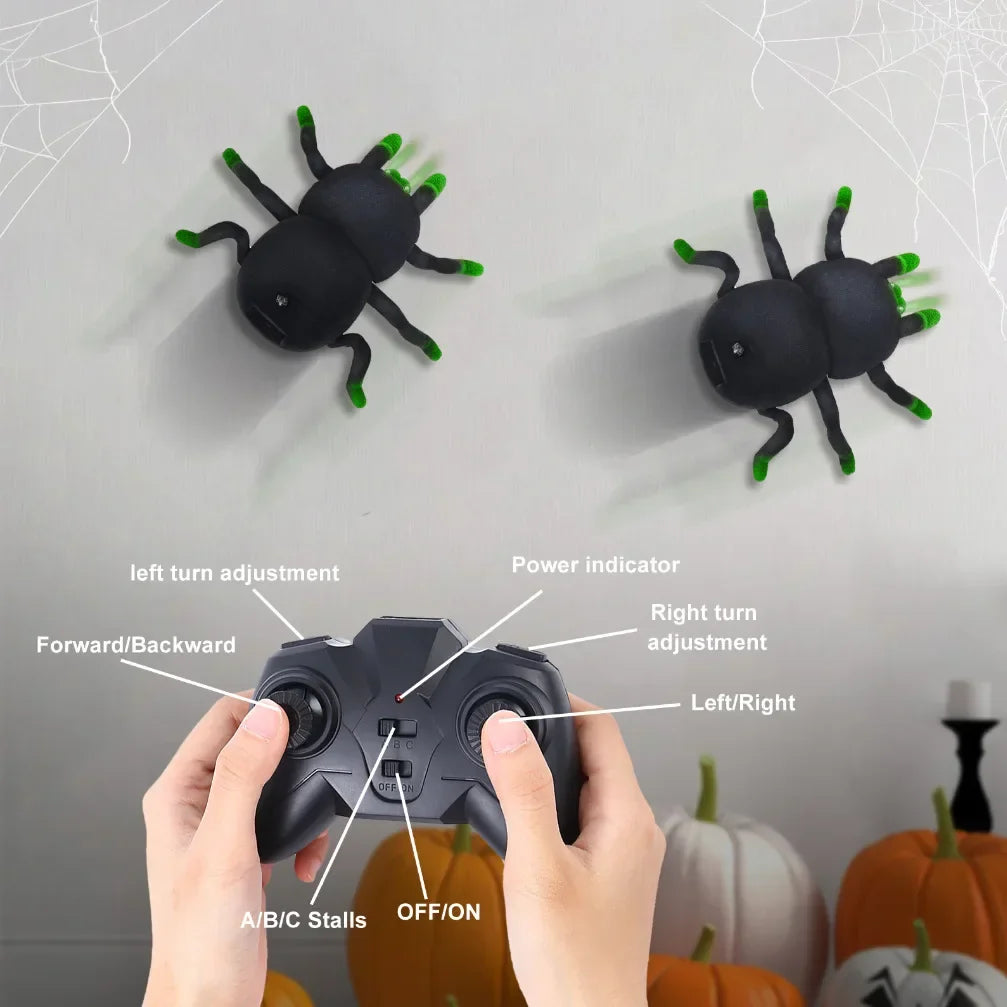 Stunt Wall Climbing Rc Animal Car Remote Control Simulation Spider Horror Halloween Tricky Prank Scary Toy for Kids boy children