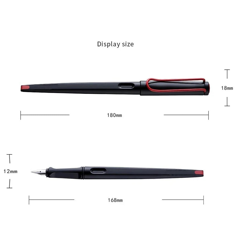 Art Calligraphy Fountain Pen Long Tail Ink Pen EF/F/M/1.1mm/1.5mm/1.9mm Nib Business Office Practice Supplies Stationery Writing