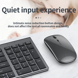 Bluetooth Keyboard Three-mode Full-size Wireless Keyboard and Mouse Combo Multi-Device Rechargeable Keyboard Set