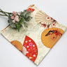 70x70/90x90cm Japanese Handkerchief Furoshiki Double Side Floral Print Bento Gift Wrapping Cloth Square Dust Cover Tablecloth