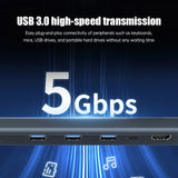 USB C Hub Multiport Adapter 10 in 1 Portable Dongle 4K HDMI PD 100W USB 3.0 Gigabit Ethernet RJ45 Docking Station Laptop Stand