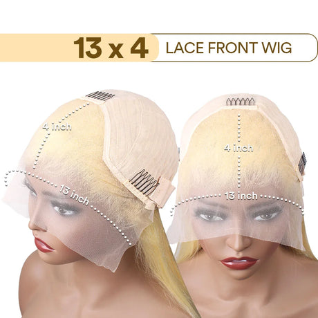 30 inch 613 Blonde Lace Front Human Hair Wig 13x6 HD Lace Frontal Wig Straight Wig 13x4 Lace Front Wig Brazilian Glueless Wig