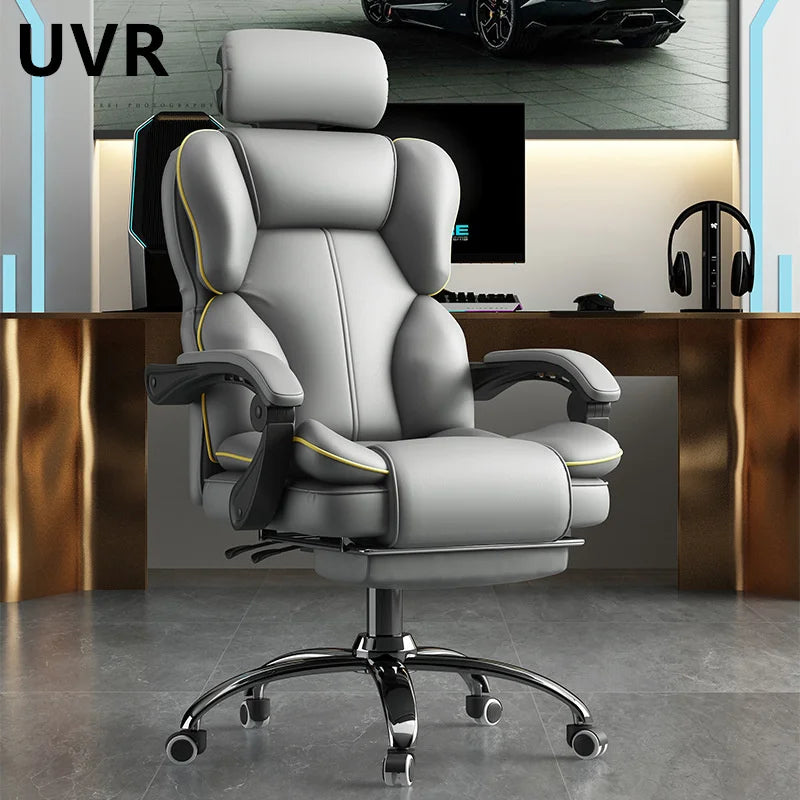 UVR Computer Chair Home Gaming Sofa Chair Long-term Comfortable Office Seat Live Girl Backrest Adjustment Chair With Pedal