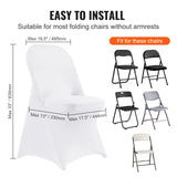 VEVOR 12 30Pcs Wedding Chair Covers Spandex Stretch Slipcover for Restaurant Banquet Hotel Dining Party Universal Chair Cover