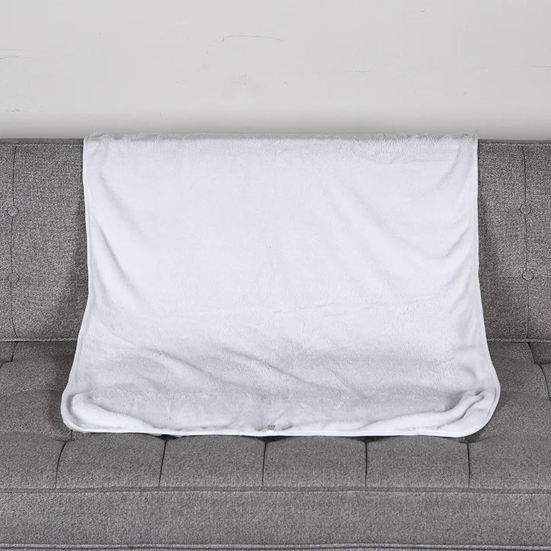 2pcs Towel Sublimation DIY White Blank Double Layer Baby Blanket