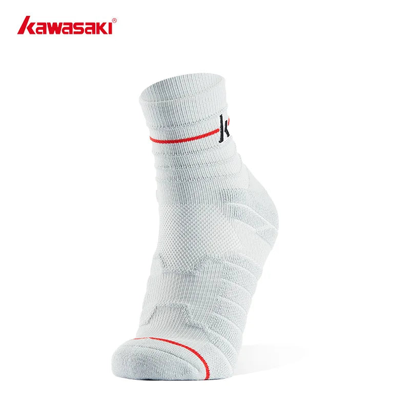 Kawasaki Original A6303 Moisture absorption wear-resistant cotton sports socks For Basketball, football, badminton, cycling