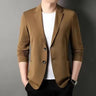 2023 Autumn Men Button Blazer Business Suit Jacket Male Slim Fit Formal Clothing Outwear Men's Groom Costume Coat Tops B185