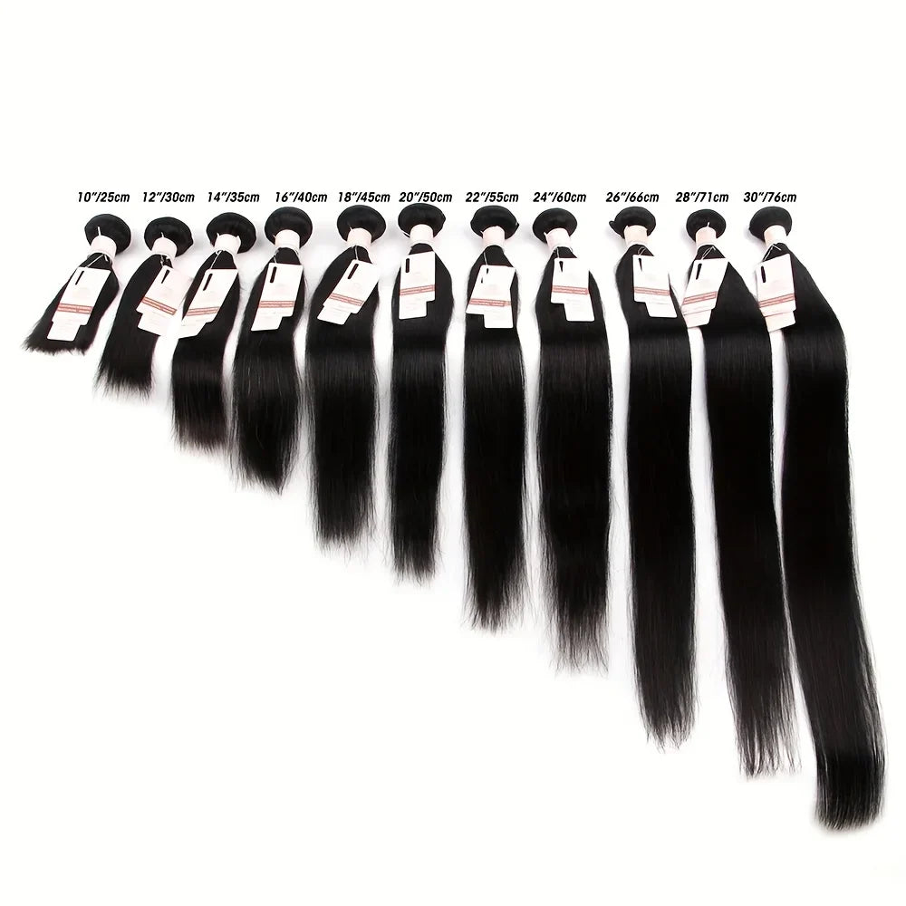 SPARK 12A Brazilian Straight Human Hair Extension 1B Natural Black Color 100% Human Hair Weave Bundles 8-30inch Remy Hair