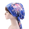 New Women Satin Night Sleeping Cap Head Wrap Bowknot Turban Pre-Tied Fitted Bandana Chemo Caps Nightcap Hair Loss Bonnet Hat