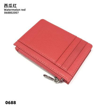 Personalize Initials Mini Wallet 100% Genuine Leather Zipper Coin Purse Card Holder For Men Women Custom Letters Gift Money Bag