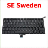 New Replacement Keyboard For Macbook Pro 13" A1278 Keyboard UK US RU DE PT CH SE HU NO DK KR Layout 2009 2010 2011 2012 Year