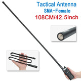 ABBREE CS Tactical Antenna SMA-Female Dual Band VHF UHF 144/430Mhz Foldable For Walkie Talkie Baofeng UV-13 PRO UV-5R UV-82 888S