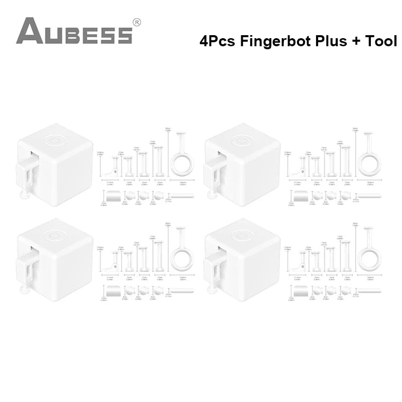 AUBESS Tuya Zigbee Fingerbot Plus Smart Switch Button Pusher Smart Home Timer Smart Life Voice Control Alexa Google Home Alice