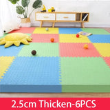 Tatame Baby Play Mat Thick 25mm Baby Activity Gym Play Mats 6PCS 30x30cm Play Mats for Baby Mat Tatames Kids Carpet Puzzle Mat