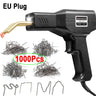 50W Plastic Welder Gun Tools 200/1000Pcs Hot Staples Iron Kit for Car Body Bumper Plastic Welding Plastic Gas Tank Repair