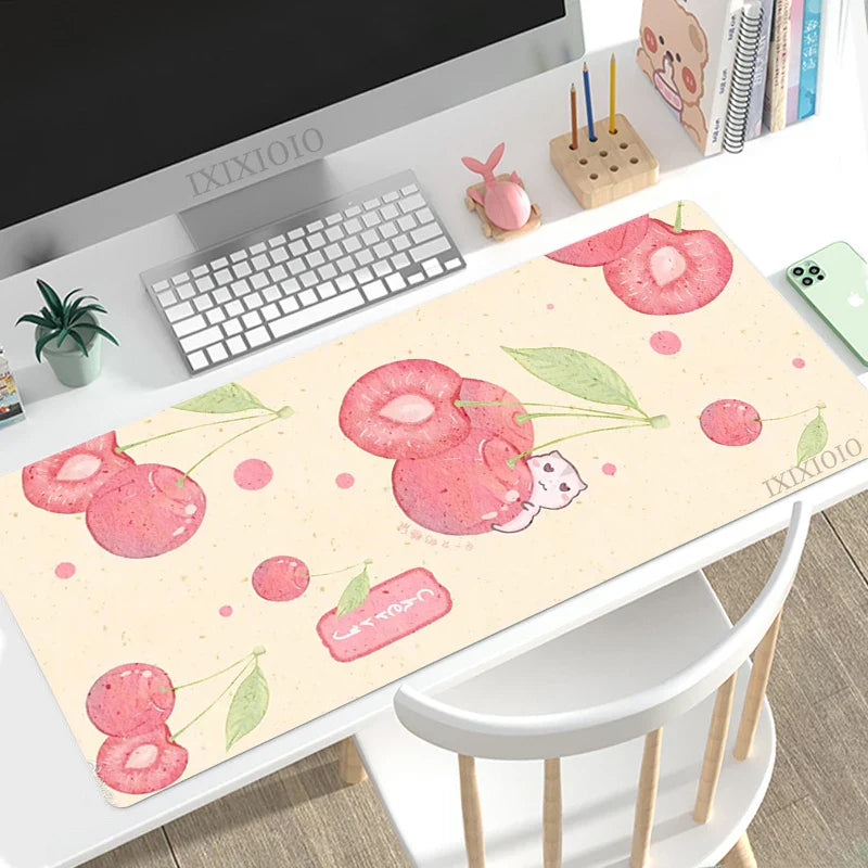 Mouse Pad Gaming Kawaii Cute Fruit XL Custom Computer Mousepad XXL keyboard pad Office Carpet Soft Office Accessories Mice Pad