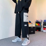 Wide Leg Cargo Pants Streetwear Baggy Cool Pants Men Sweatpants Male Korean Fashion Function Straight Trousers Basketball 2023